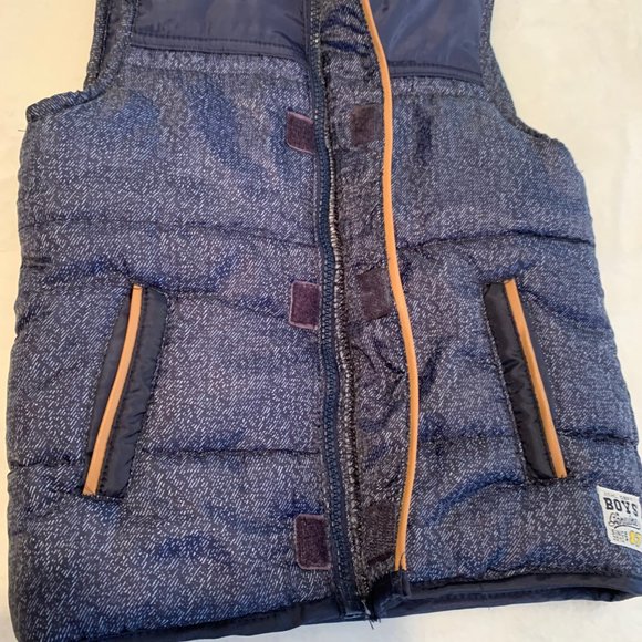 Boys Rock Navy Puffer Vest Size 3T - Picture 5 of 16
